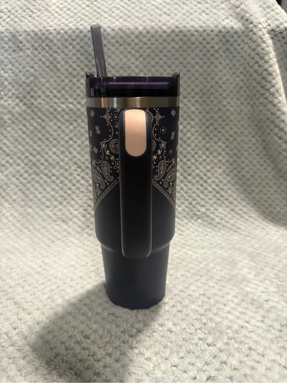 Stanley Navy Bandana Insulated Travel Mug with Handle